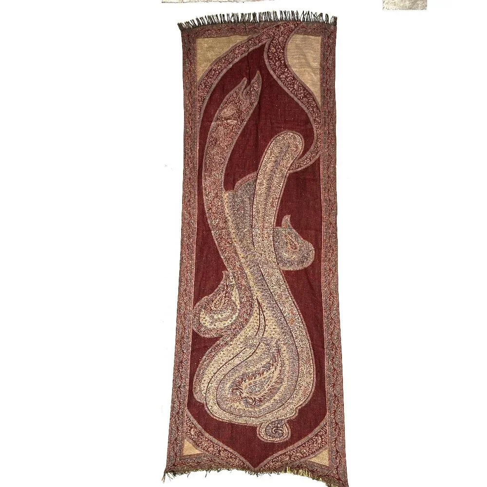 Large Paisley Design Shawl Wrap Scarf
